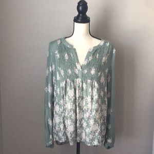 Lucky Brand Floral Tunic Top